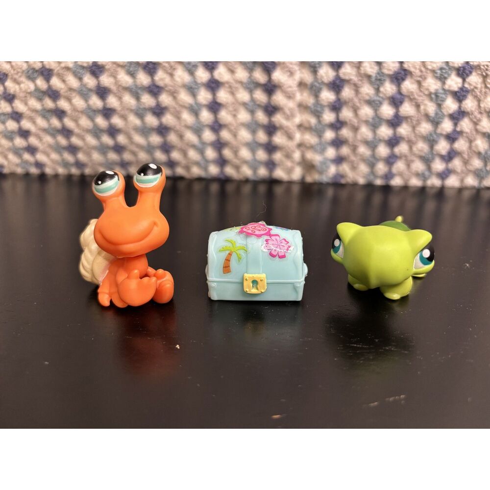 Littlest Pet Shop Pet Pairs Turtle #187 Hermit Crab #188 - Complete